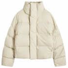 Entire Studios Women's Puffer Jacket in Off White