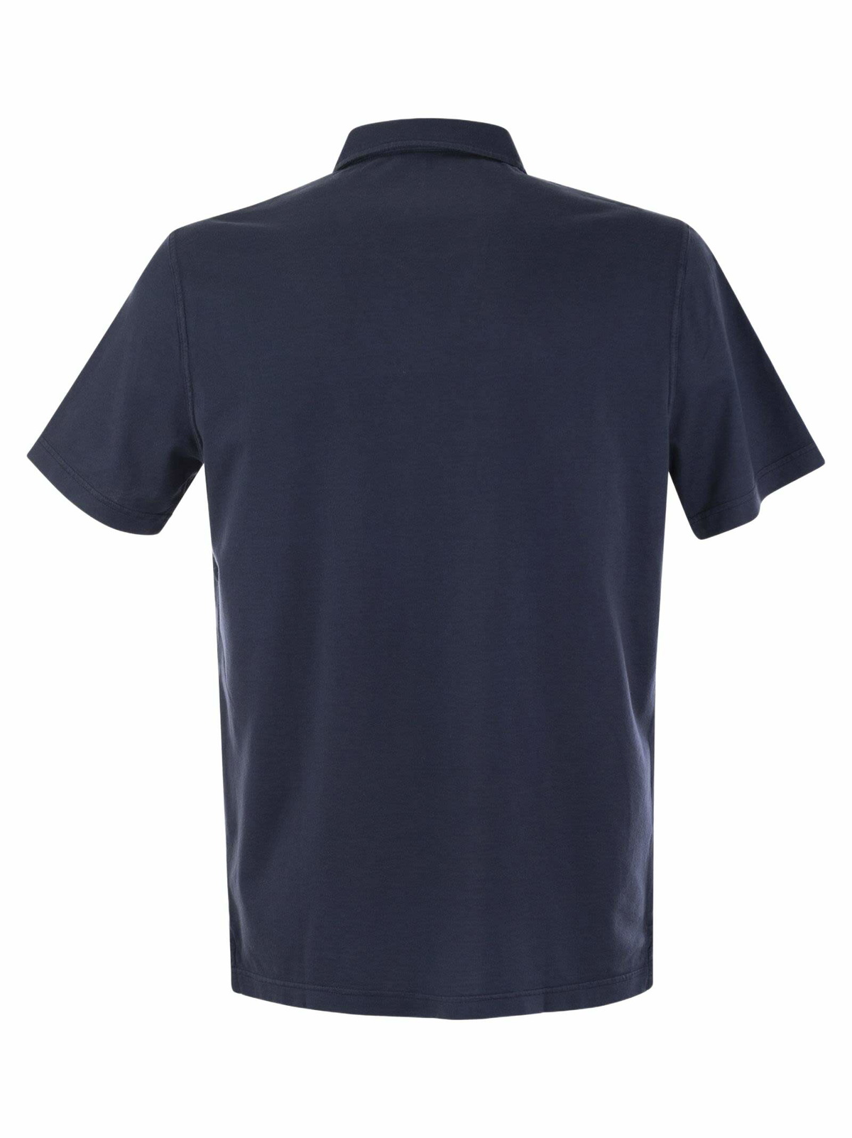 Tシャツ・カットソー Fedeli Polo shirt with open collar in linen and cotton Fedeli Cotton Polo Shirt With Open Collar Fedeli