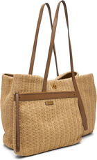 rag & bone Beige Chelsea Straw Tote