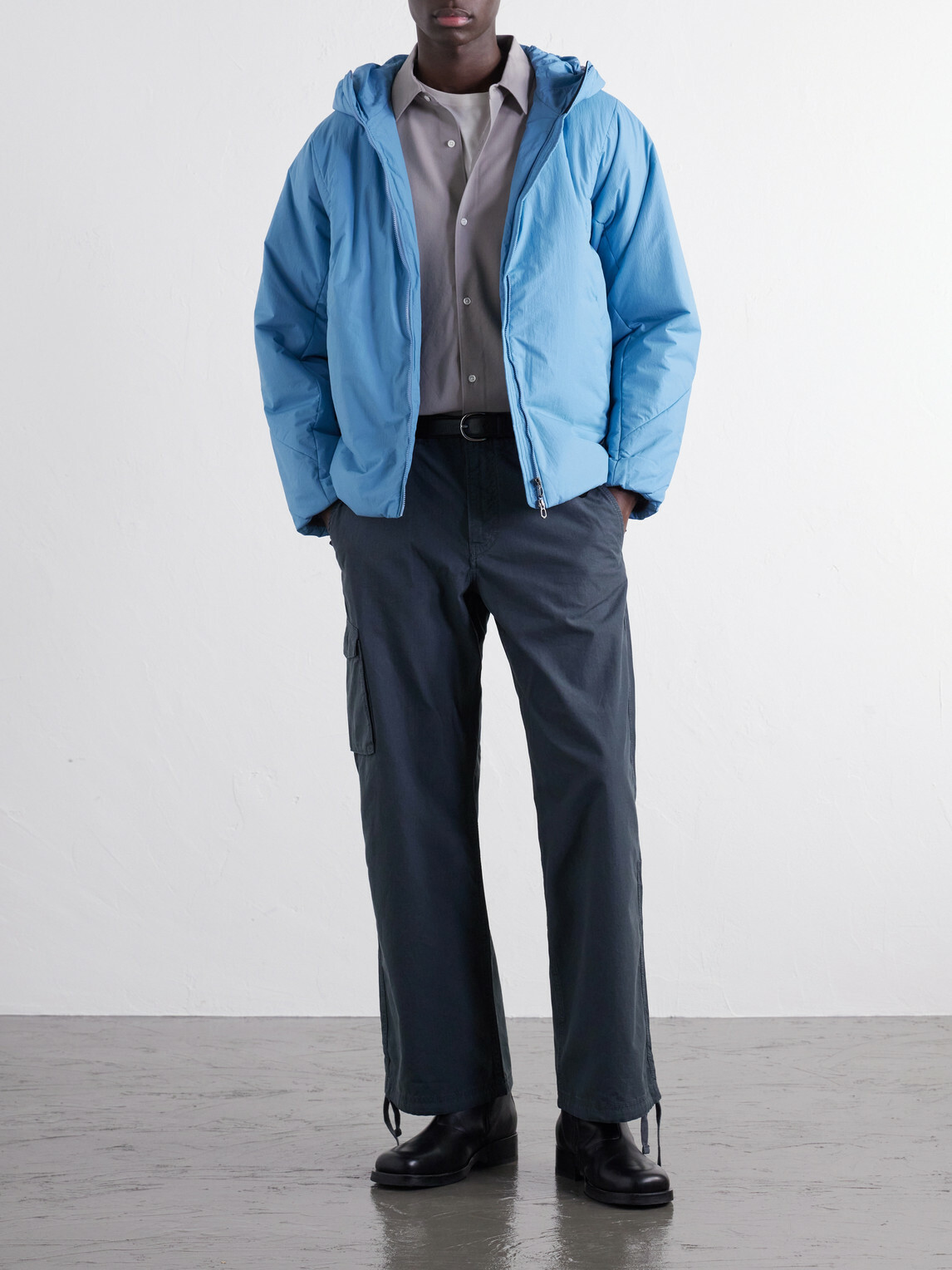 Goldwin - Tsubai Hooded Padded Shell Ski Jacket - Blue