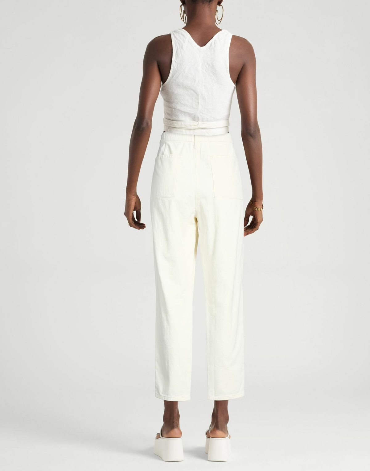 Eileen Fisher Womens Jeans Ivory