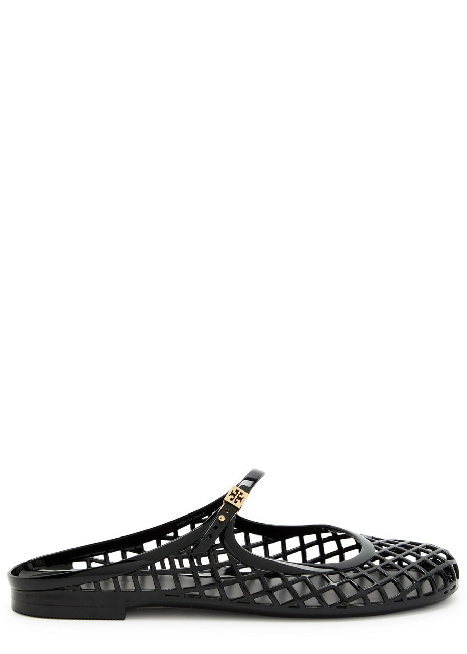 Tory Burch Mellow Jelly Mary Jane Mules Black