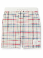 Thom Browne - Straight-Leg Logo-Appliquéd Cotton-Blend Tweed Drawstring Shorts - Multi