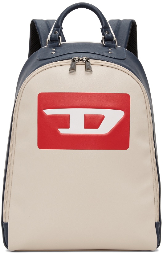 Photo: Diesel White & Navy Hein DB Backpack