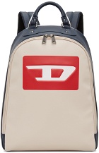 Diesel White & Navy Hein DB Backpack