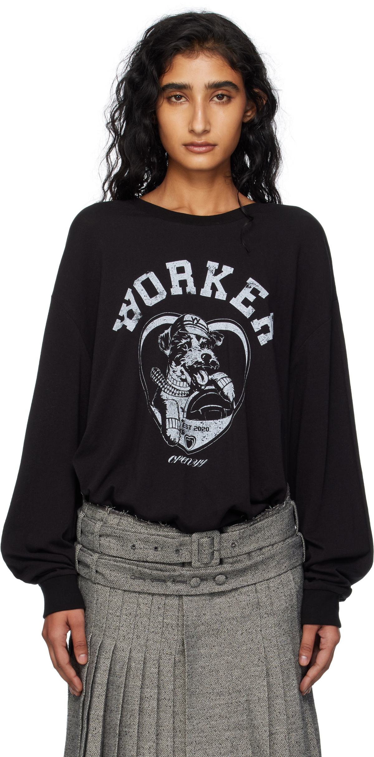 OPEN YY SSENSE Exclusive Black Cocktail T-Shirt OPEN YY