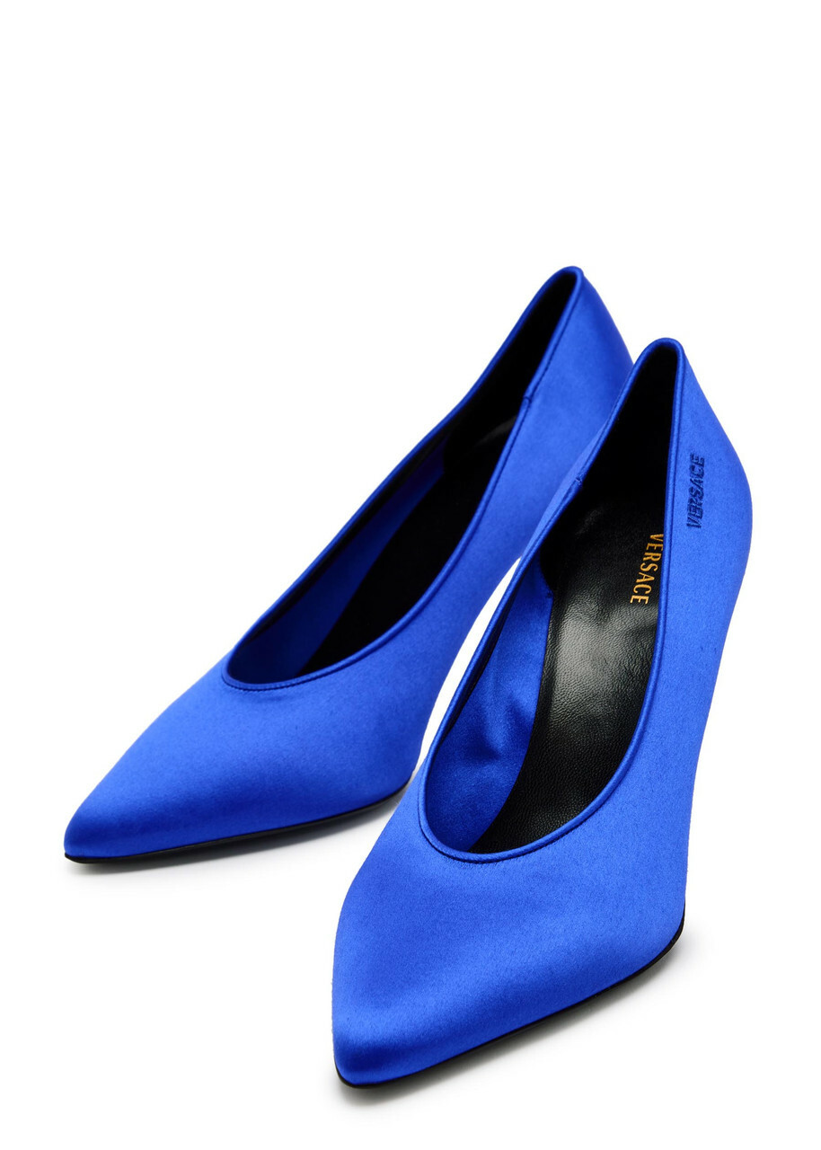 Versace Decollete 90 Satin Pumps