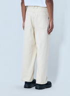 Metalwood Wide-Leg Denim Trousers