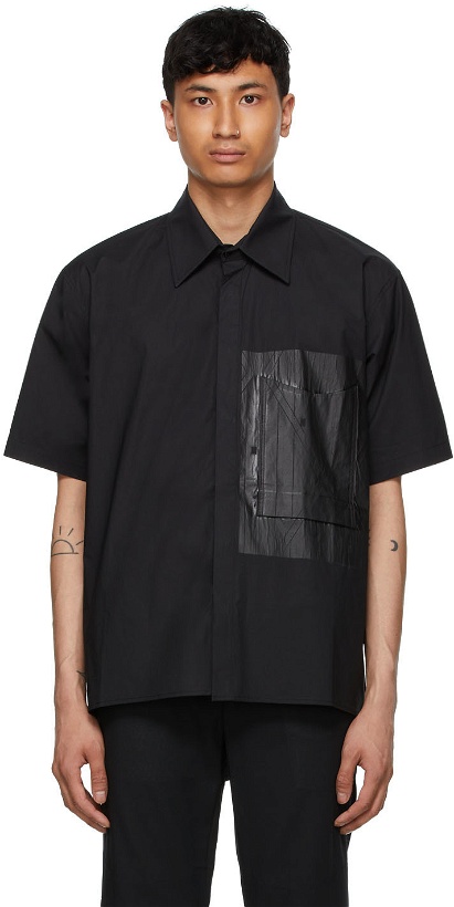 Photo: Cornerstone Black Pocket Detail Short Sleeve Shirt