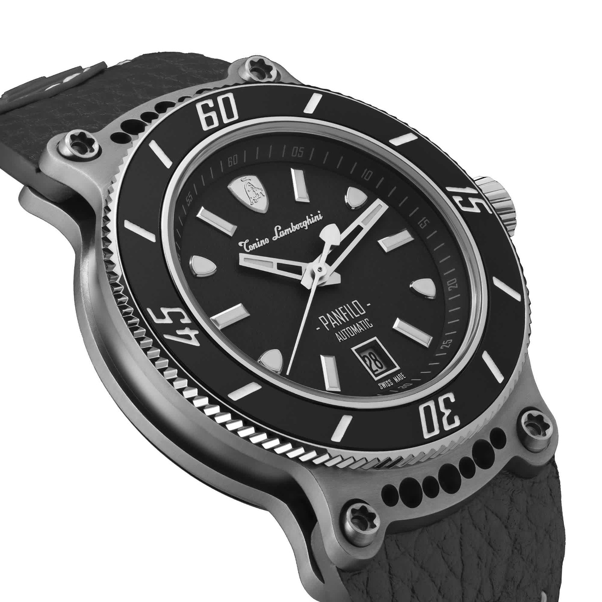 Tonino Lamborghini Panfilo Automatic Black Dial Mens Watch TLF-T03-1