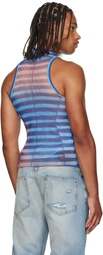 Jean Paul Gaultier Blue 'The Air' Tank Top