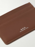 A.P.C. - Andre Logo-Print Leather Cardholder