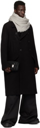 Rick Owens Black Porterville Officer Coat