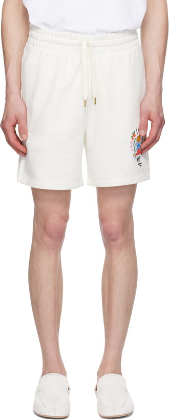 Photo: Casablanca Off-White 'Casa Way' Mountain Sweat Shorts