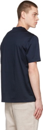 Brioni Navy Cotton T-Shirt