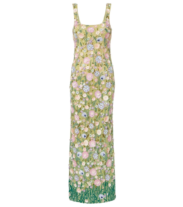 Photo: Là Fuori Embellished floral gown