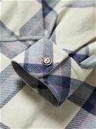 L.E.J - Checked Cotton-Flannel Shirt - Blue