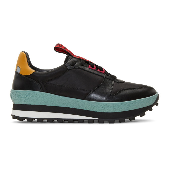 Photo: Givenchy Black and Yellow TR3 Runner Sneakers