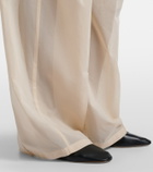 Sportmax Ferito cotton voile wide-leg pants