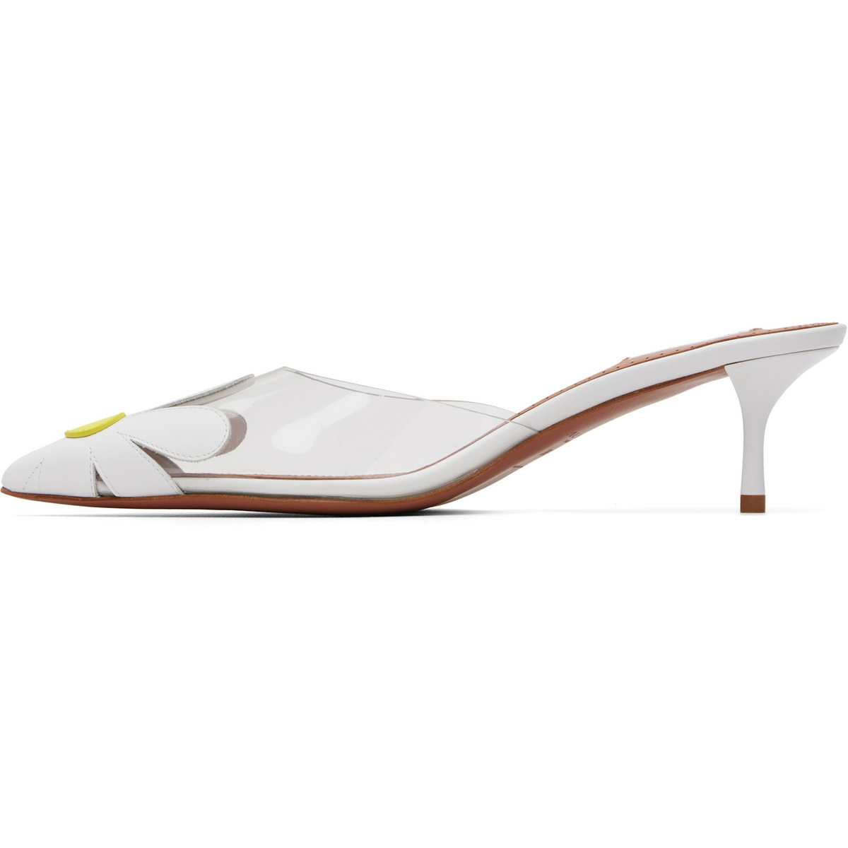 ALAÏA White Bloom Mule Heels