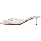 ALAÏA White Bloom Mule Heels