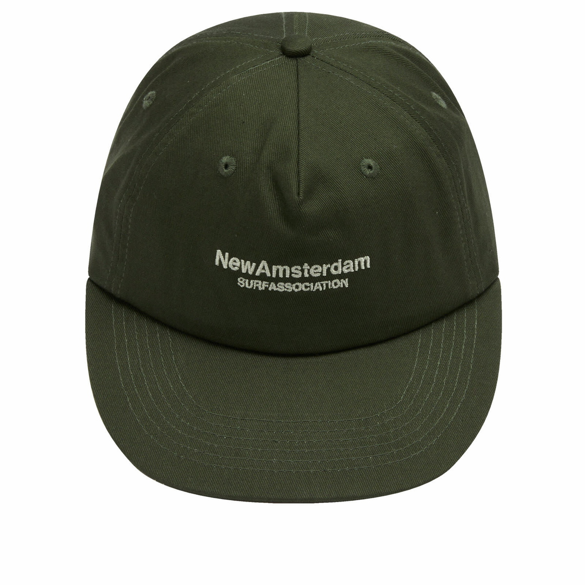New Amsterdam Surf Association Men's New Amsterdam Name Cap in Kombu Green 