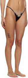 Kiki de Montparnasse Black Orchid Thong