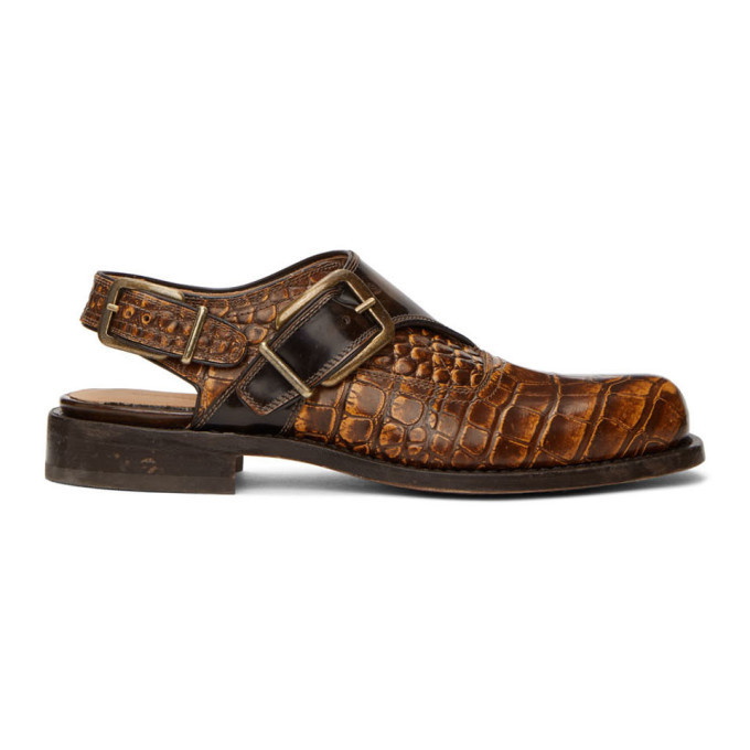 Photo: Dries Van Noten Brown Leather Monkstrap Shoes