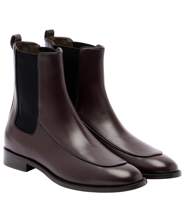 Photo: Max Mara Mirto leather Chelsea boots