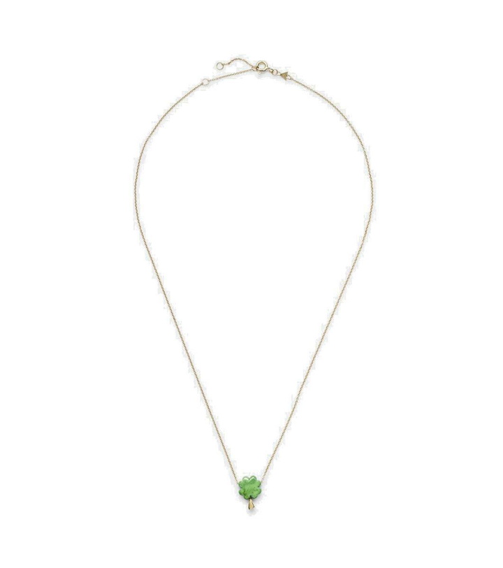 Photo: Aliita Clover 9kt gold pendant necklace with turquoise