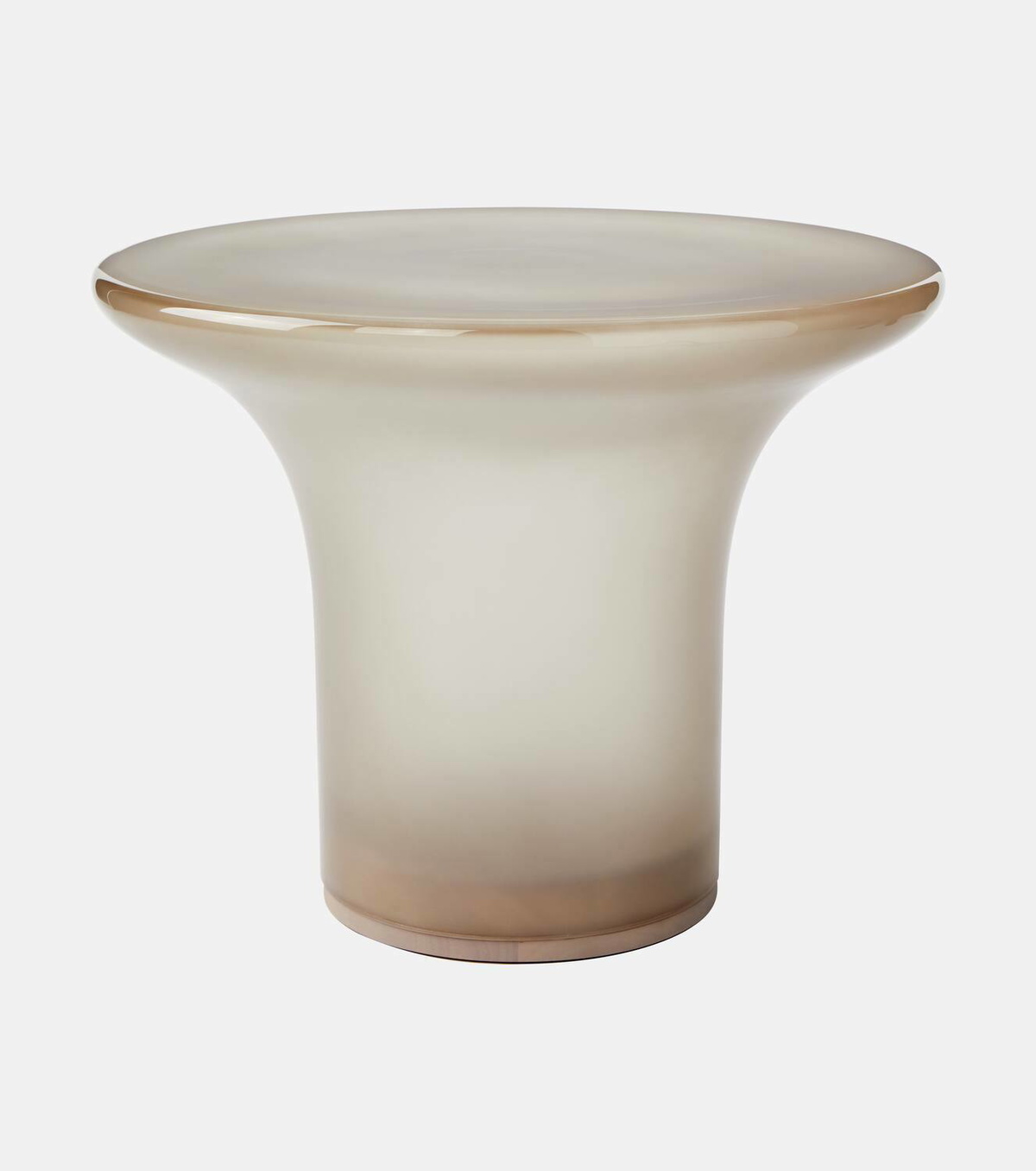 101 Copenhagen Trumpet Low glass side table