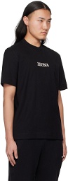 ZEGNA Black Crewneck T-Shirt