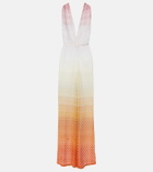 Missoni Open-knit lamé jumpsuit