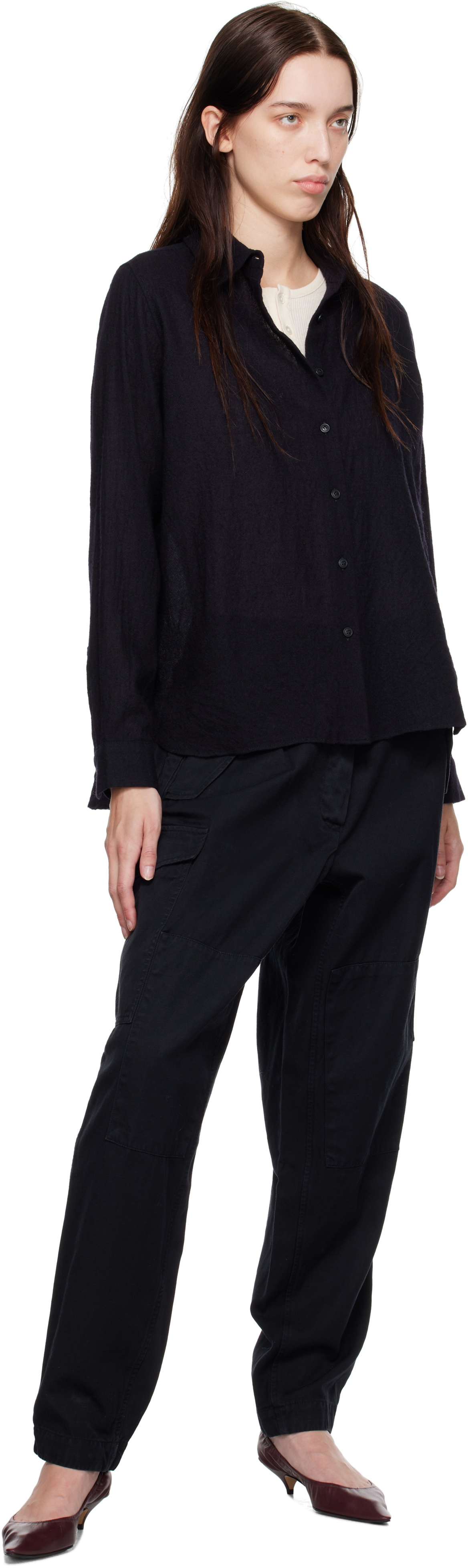 CASEY CASEY Navy Mupo Trousers