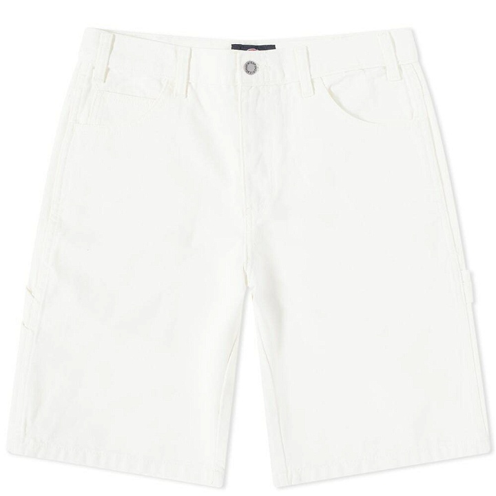 Photo: Dickies Men's Duck Canvas Short in Stone Washed Cloud