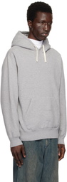 BEAMS PLUS Gray Sweat Pullover Raised Back Hoodie