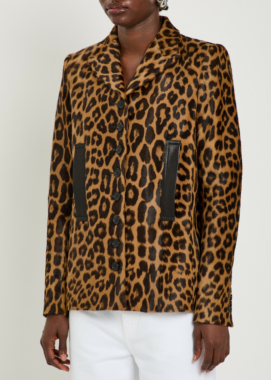Khaite Saraphina Leopard Calf-hair Jacket