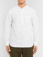 Officine Générale - Auguste Grandad-Collar Cotton Oxford Shirt - White