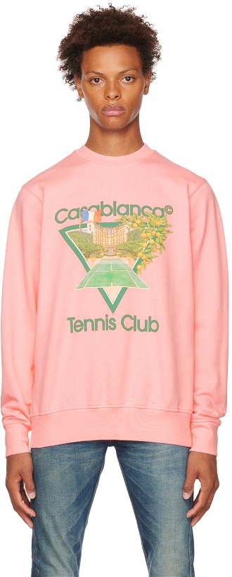 Photo: Casablanca Pink Tennis Club Icon Sweatshirt
