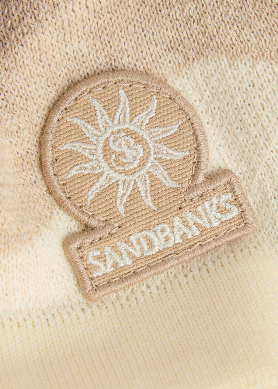 Sandbanks Striped Cotton Shorts Beige