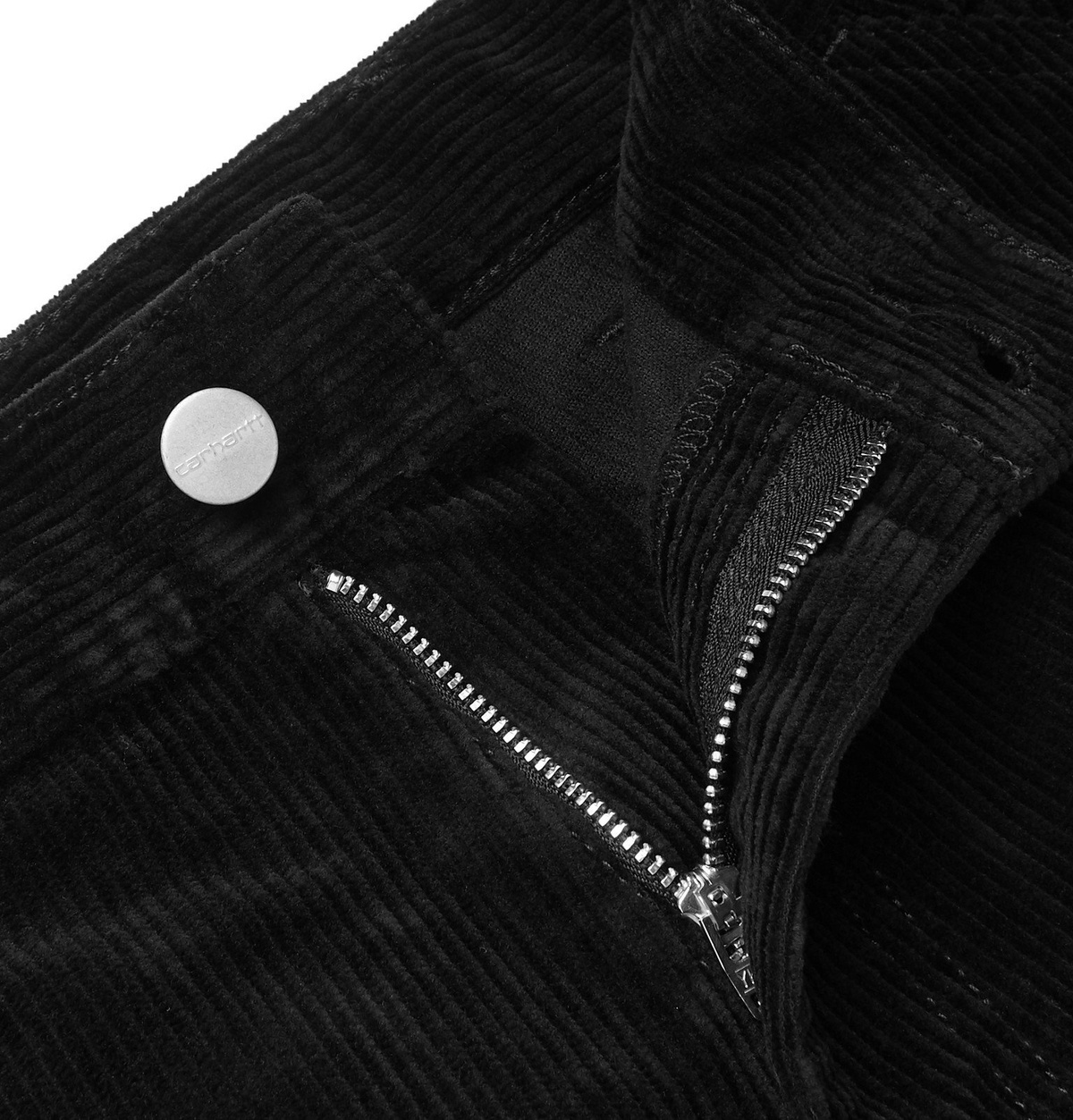 Pop Trading Company - Carhartt WIP Black Cotton-Corduroy Trousers 