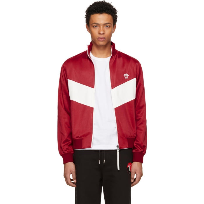 Photo: Versace Red and White Medusa Track Jacket 