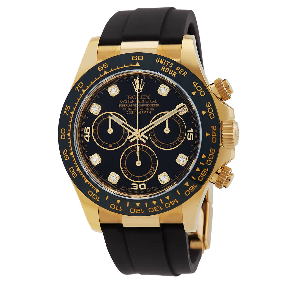 Rolex Cosmograph Daytona Chronograph Automatic Diamond Black Dial Watch 116518BKDR