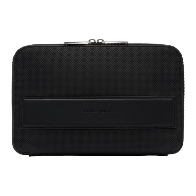 Photo: Bottega Veneta Black Marco Polo Document Pouch