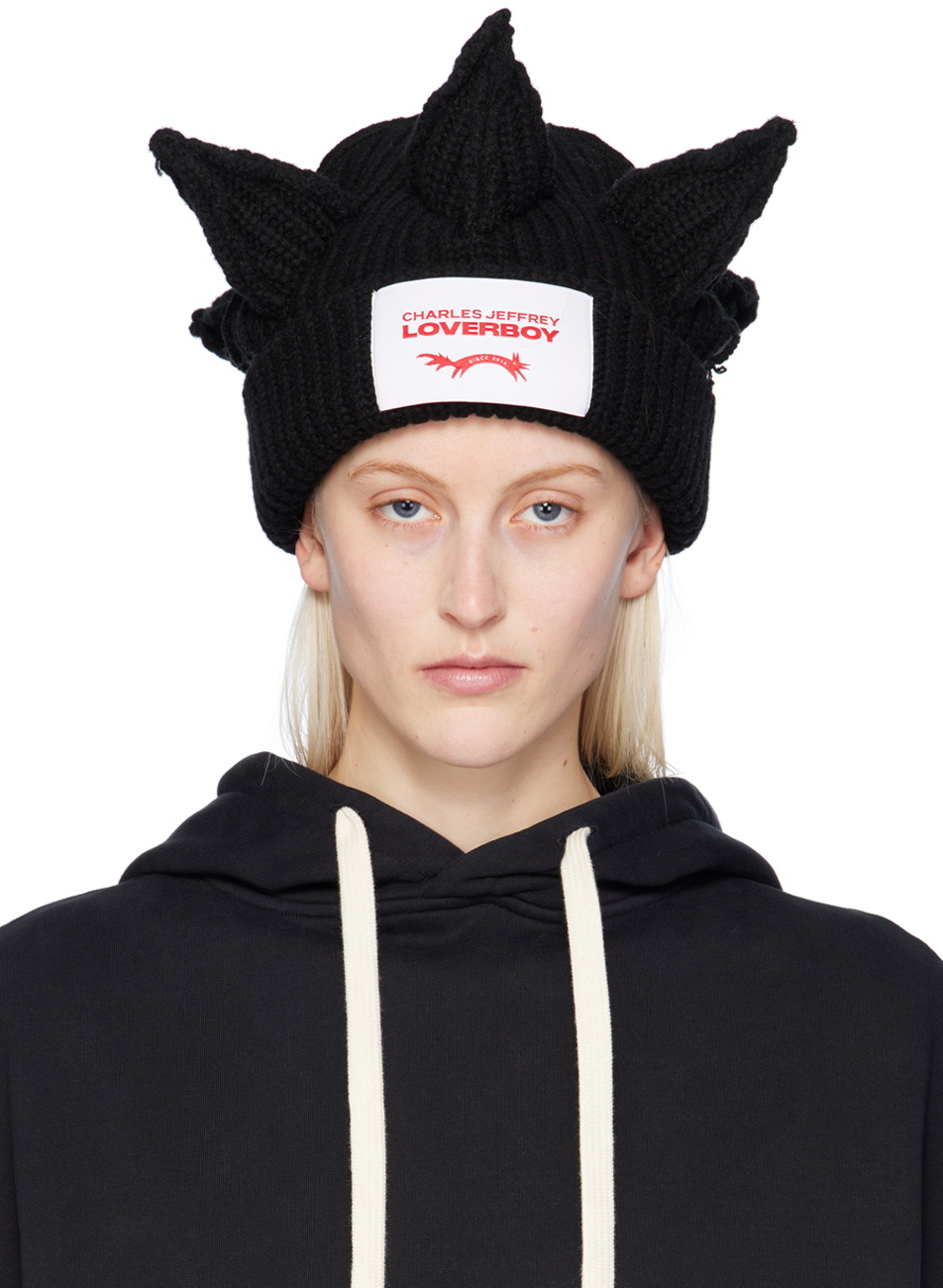 Amazon.co.jp: CHARLES JEFFREY LOVERBOY ニット帽 ブラック猫耳