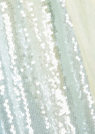 Roberta Einer Drama Sequin-embellished Stretch-mesh Maxi Dress Silver