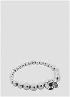 Skull Ball Bracelet in Silver
