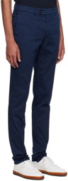 Brunello Cucinelli Navy Garment-Dyed Trousers