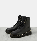 Valentino Garavani Rockstud leather combat boots