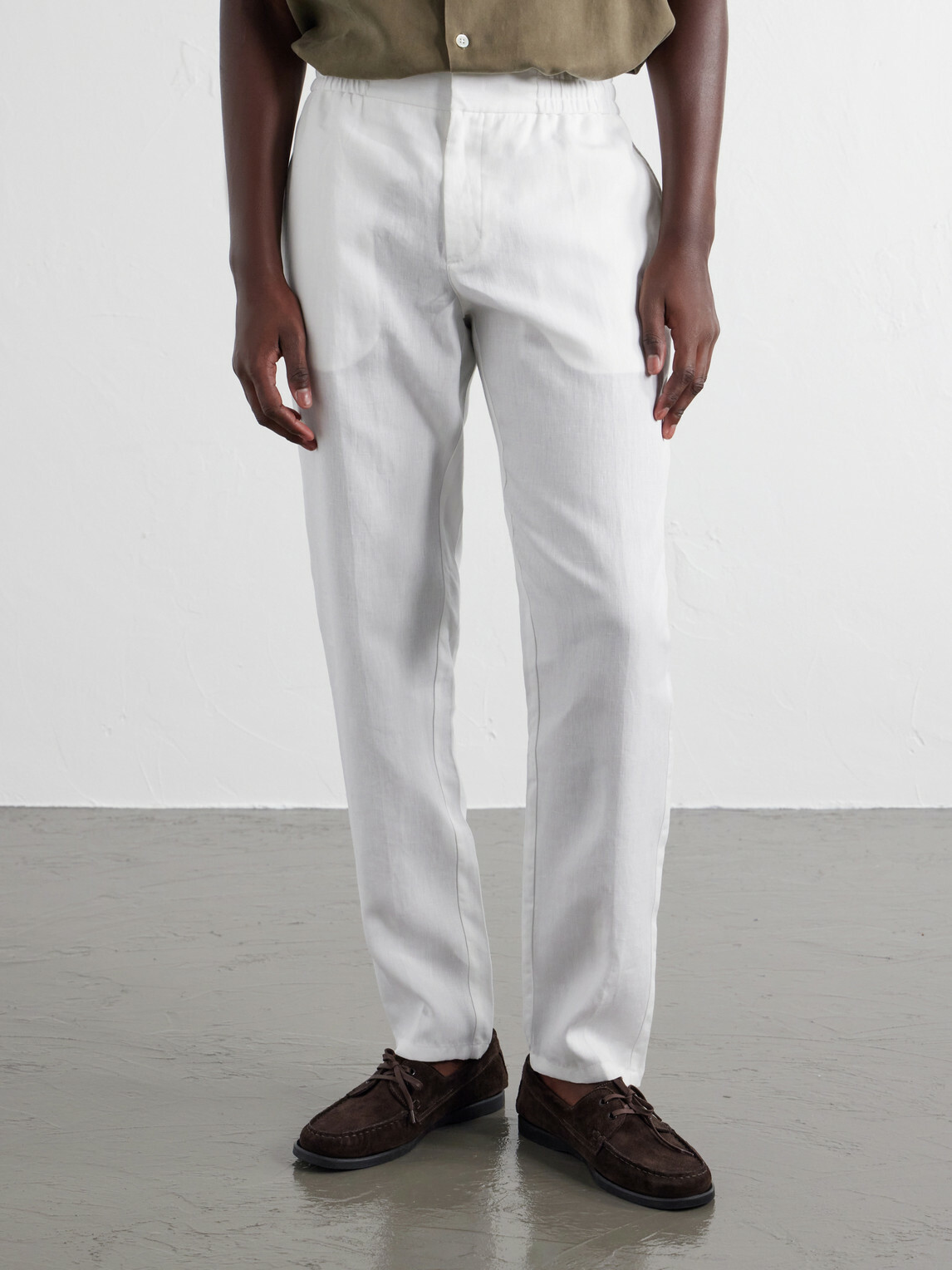 Orlebar Brown - Cornell Straight-Leg Linen Trousers - Neutrals